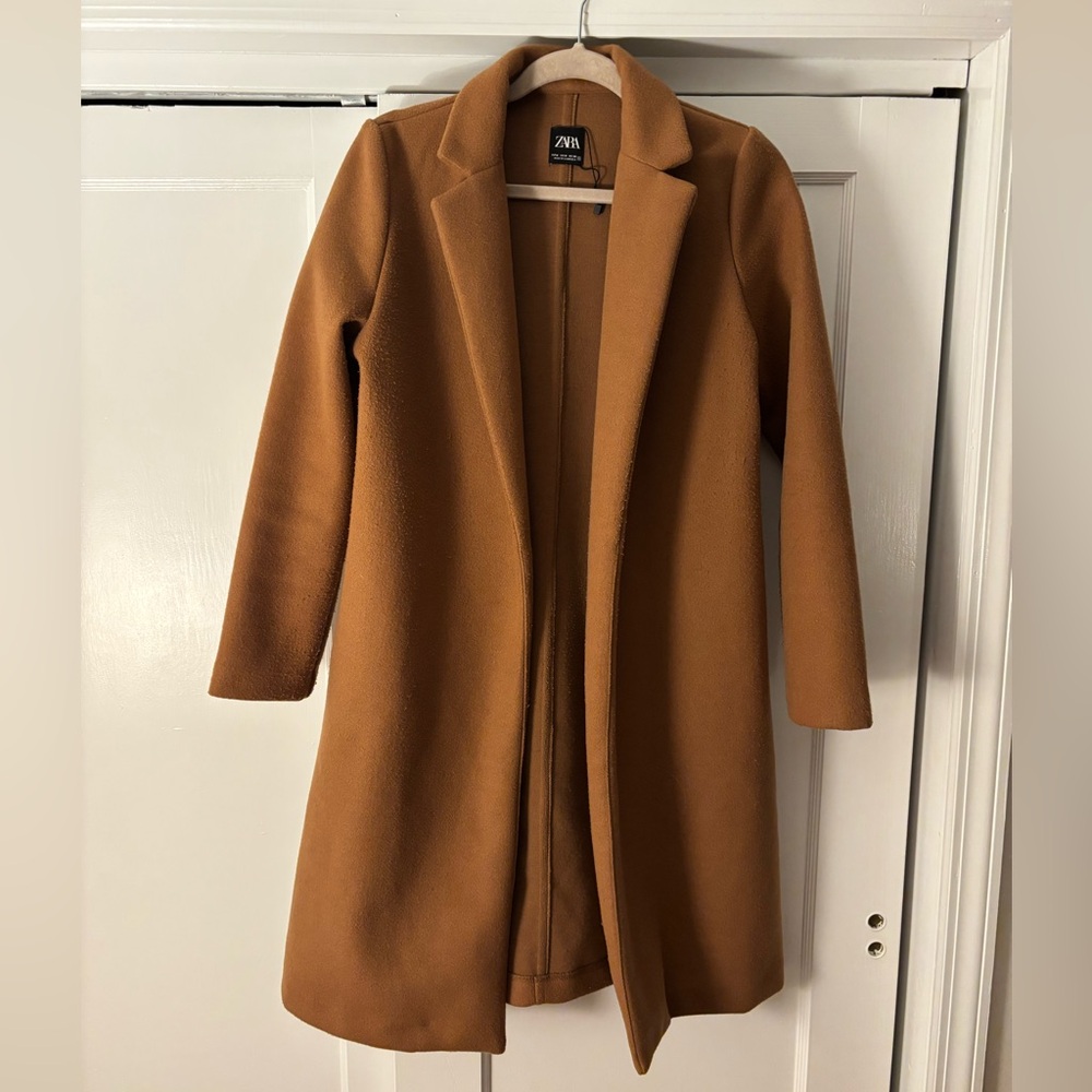 Zara Women's Camel Trench Coat